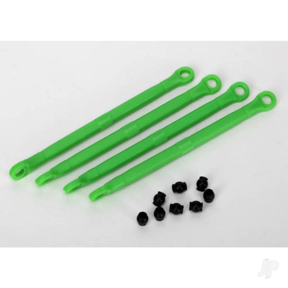 Traxxas Toe link, Front & Rear (moulded composite) (Green) (4 pcs) / hollow balls (8 pcs)