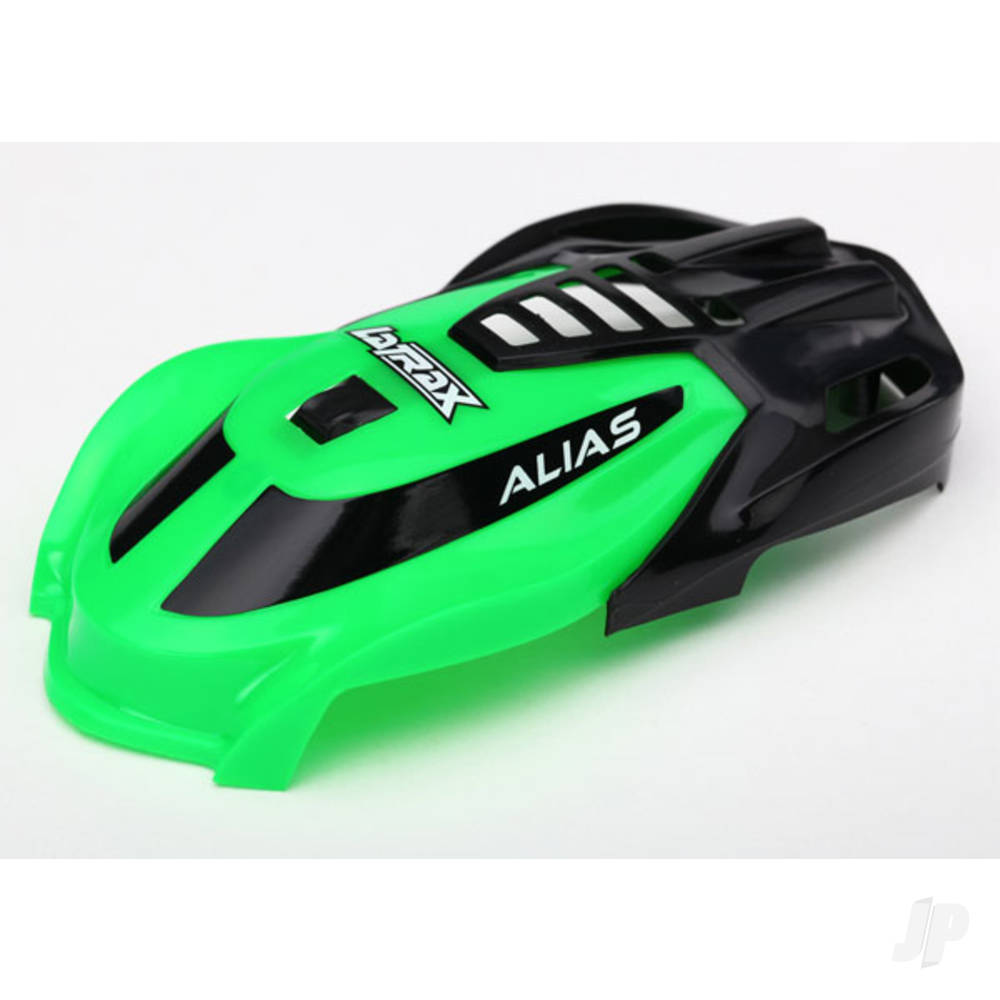 Traxxas Canopy, Alias, Green / 1.6x5mm BCS (self-tapping) (3 pcs)