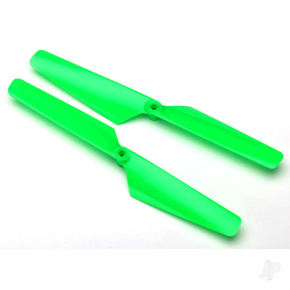 Traxxas Rotor blade Set, Green (2 pcs) / 1.6x5mm BCS (2 pcs)