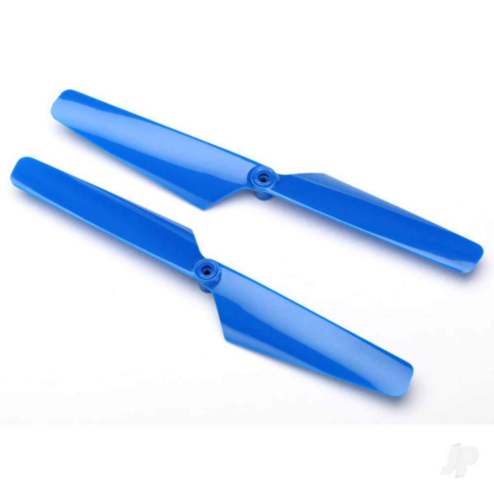 Traxxas Rotor blade Set, Blue (2 pcs) / 1.6x5mm BCS (2 pcs)