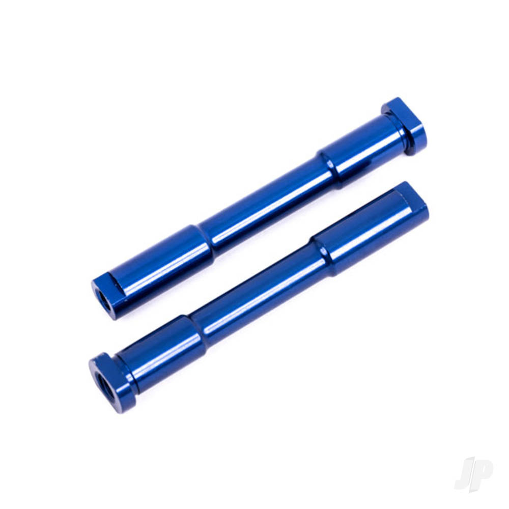 Traxxas Bellcrank posts, steering (aluminium, Blue-anodised)