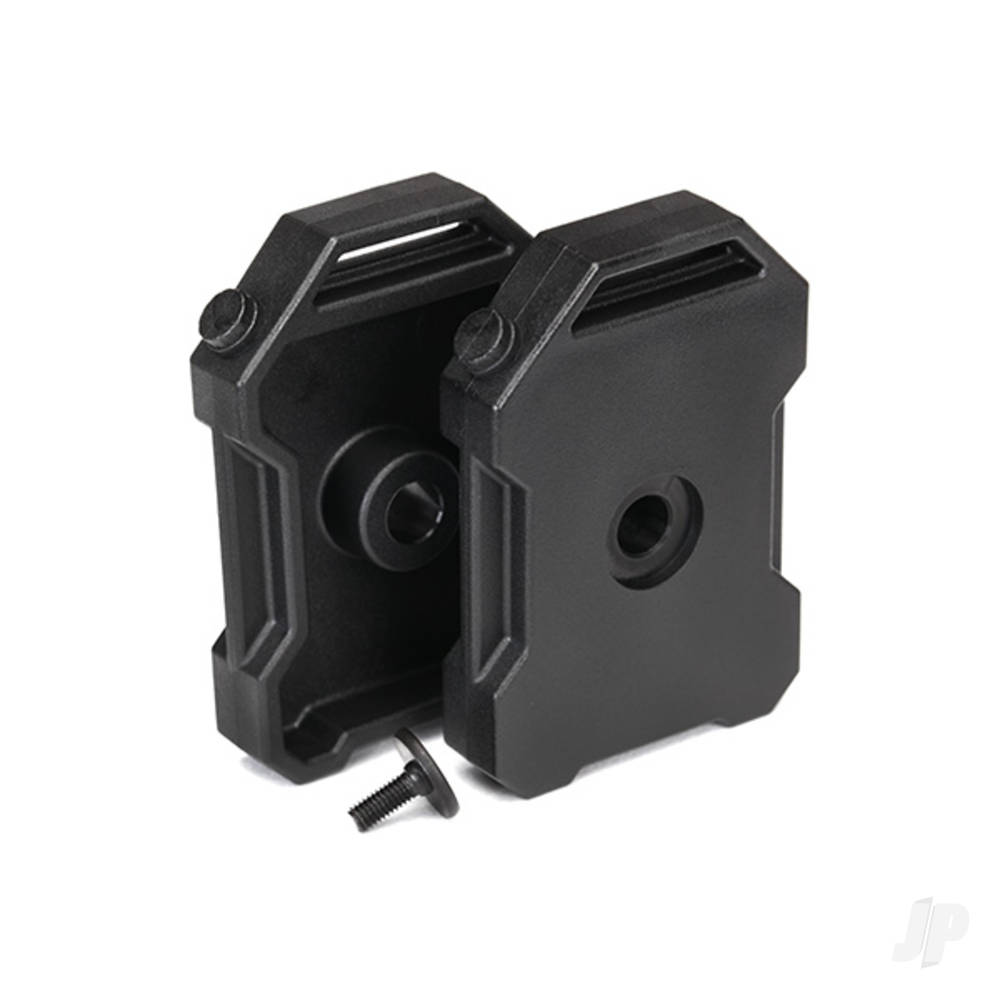 Traxxas Fuel canisters (Black) (2 pcs) / 3x8 FCS (1pc)