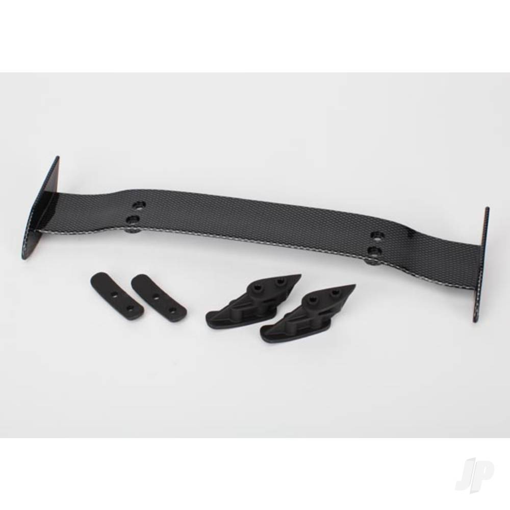 Traxxas Wing (Exo-Carbon) / wing mounts (2 pcs) / washers (2 pcs)