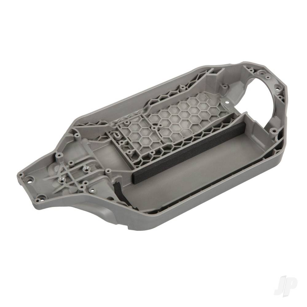 Traxxas Chassis (162mm long battery compartment) (fits flat style battery packs) (use only with #7430R front bulkhead & #6726X battery hold-down)