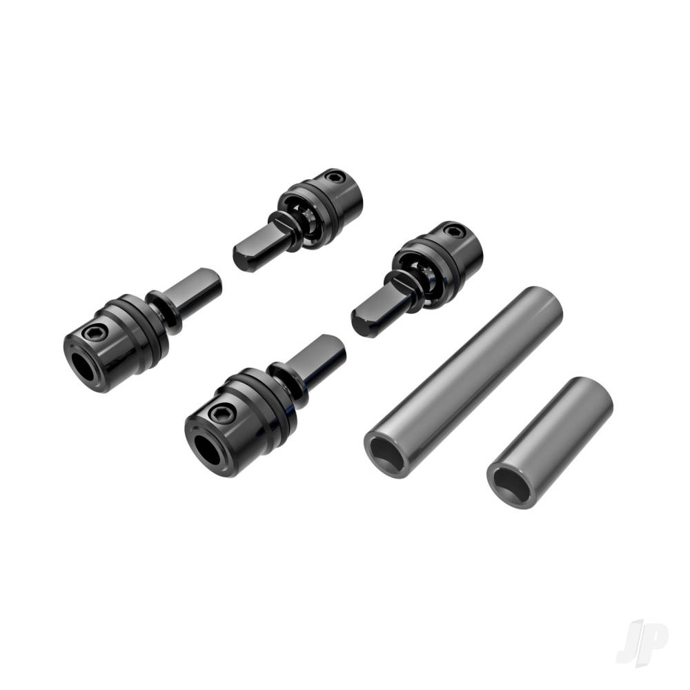 traxxas-driveshafts-centre-male-steel-4-pcs-driveshafts-centre-female-6061-t6-aluminium-dark-titanium-anodised-front-rear-16x7mm-bcs-with-threadlock-4-pcs