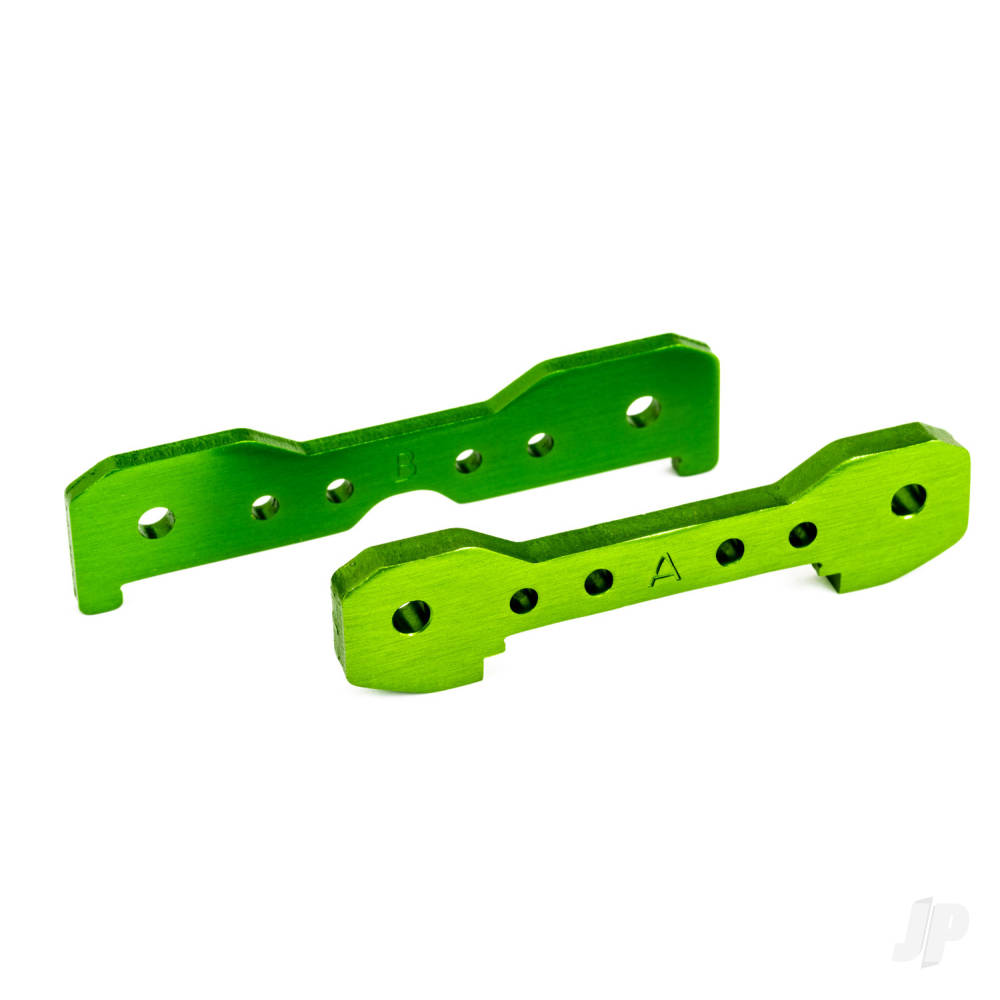 Traxxas Tie bars, front, 6061-T6 aluminium (Green-anodised)