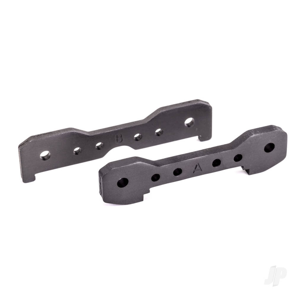 Traxxas Tie bars, front, 6061-T6 aluminium (Dark Titanium-anodised)