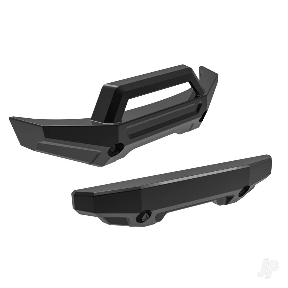 Traxxas Bumper, front (1pc), rear (1pc) (Black)