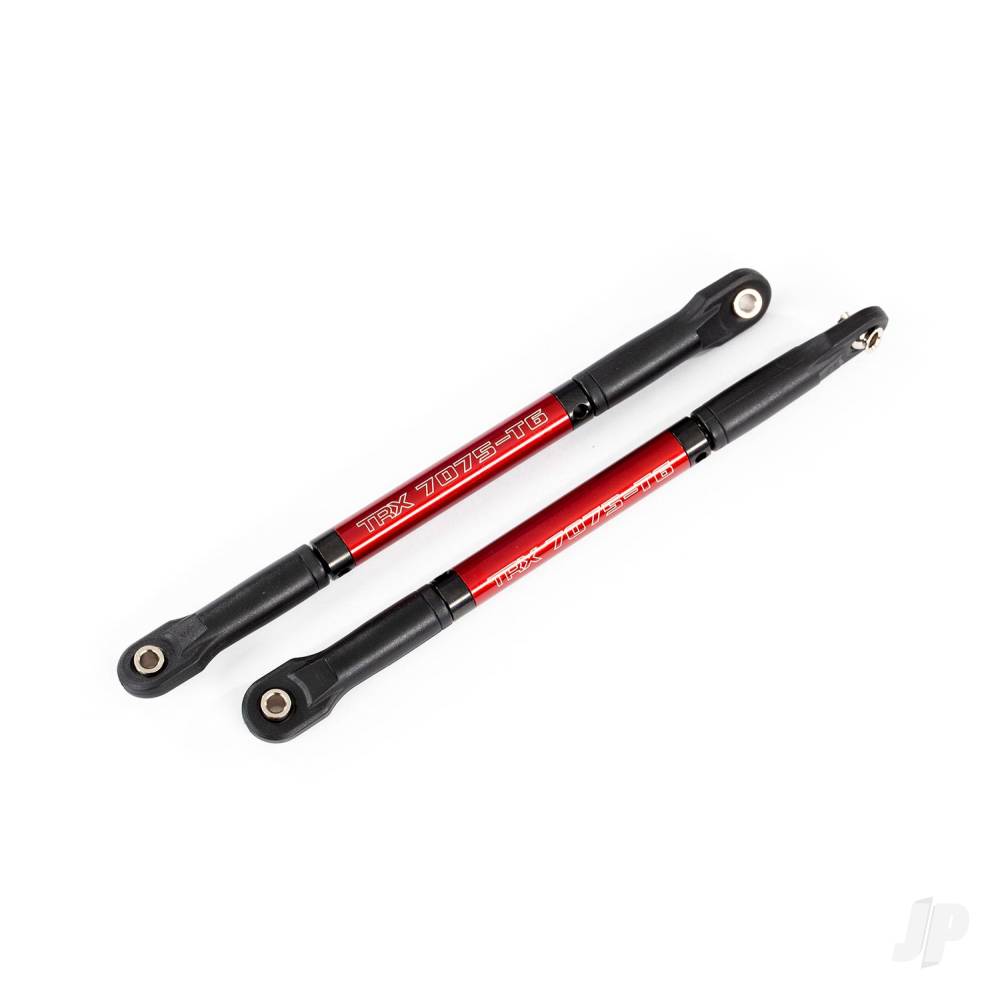 Traxxas Push rods, aluminium (Red-anodised) (2 pcs) (assembled with rod ends)