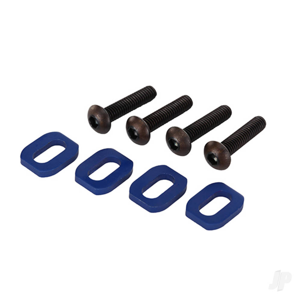 traxxas-washers-motor-mount-aluminium-blue-anodised-4-pcs-4x18mm-bcs-4-pcs