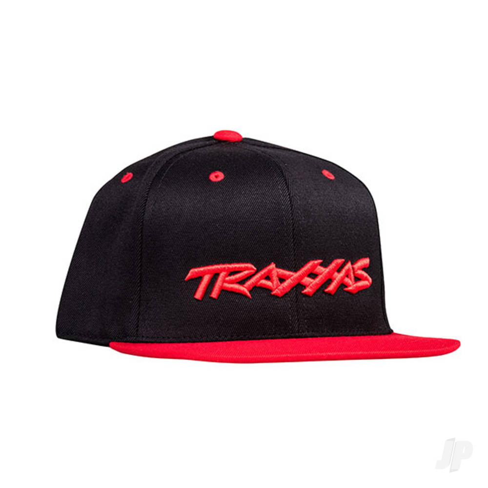 Traxxas Snap Hat Flat Bill Black / Red OSFA