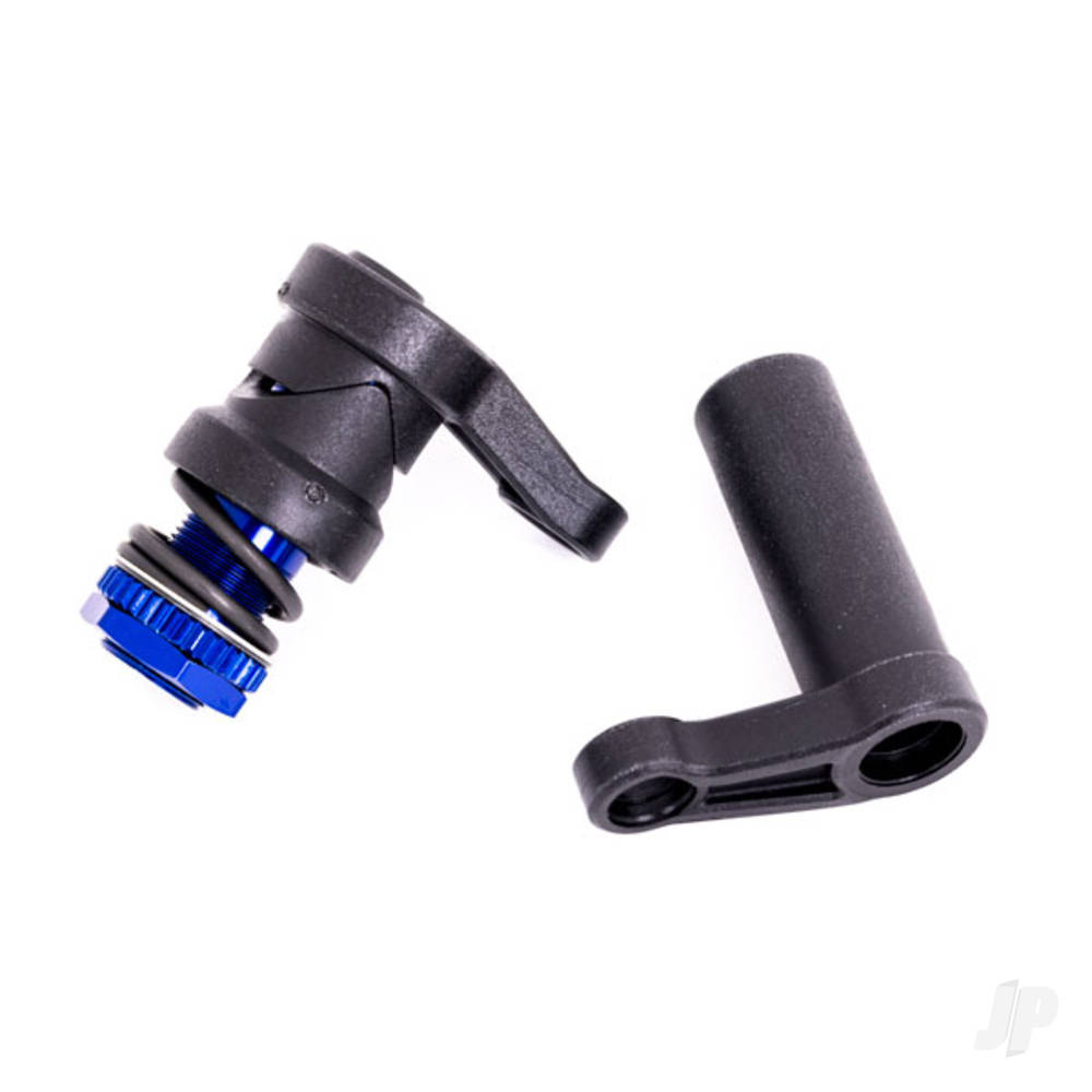 Traxxas Servo saver / servo saver spring / servo horn, steering (assembled)