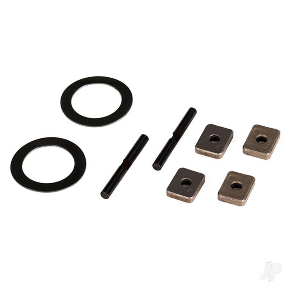 Traxxas Spider gear shaft (2 pcs) / spacers (4 pcs) / 16x23.5x.5mm TW (2 pcs)