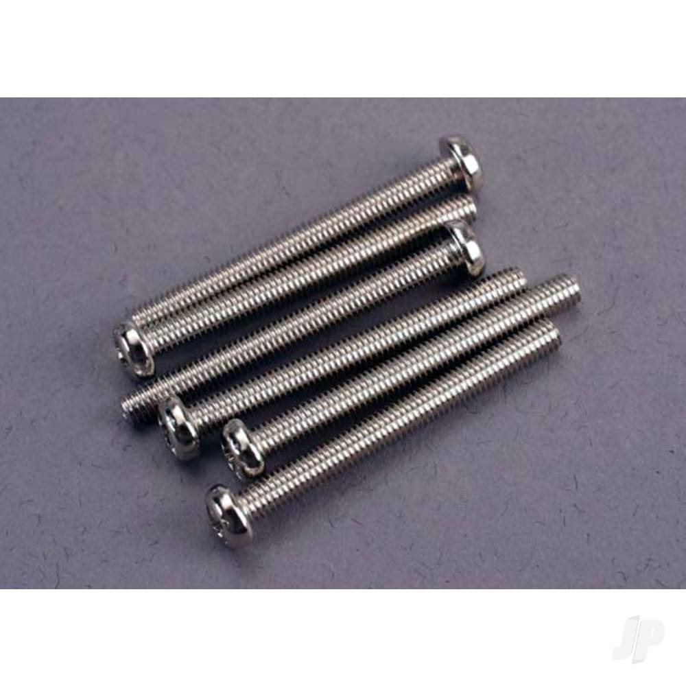 Traxxas Screws, 3x30mm roundhead machine (6 pcs)
