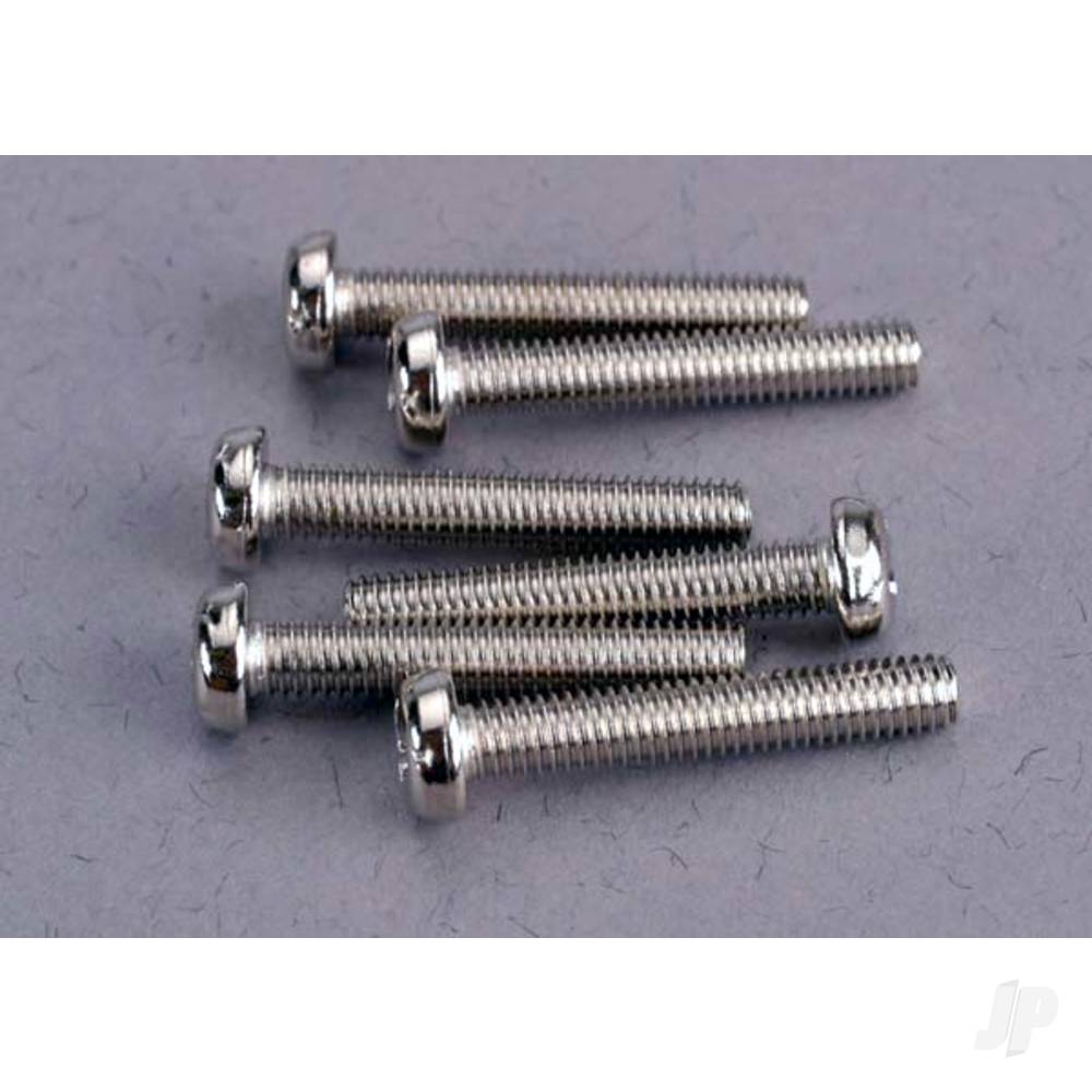 Traxxas Screws, 3x18mm roundhead machine (6 pcs)