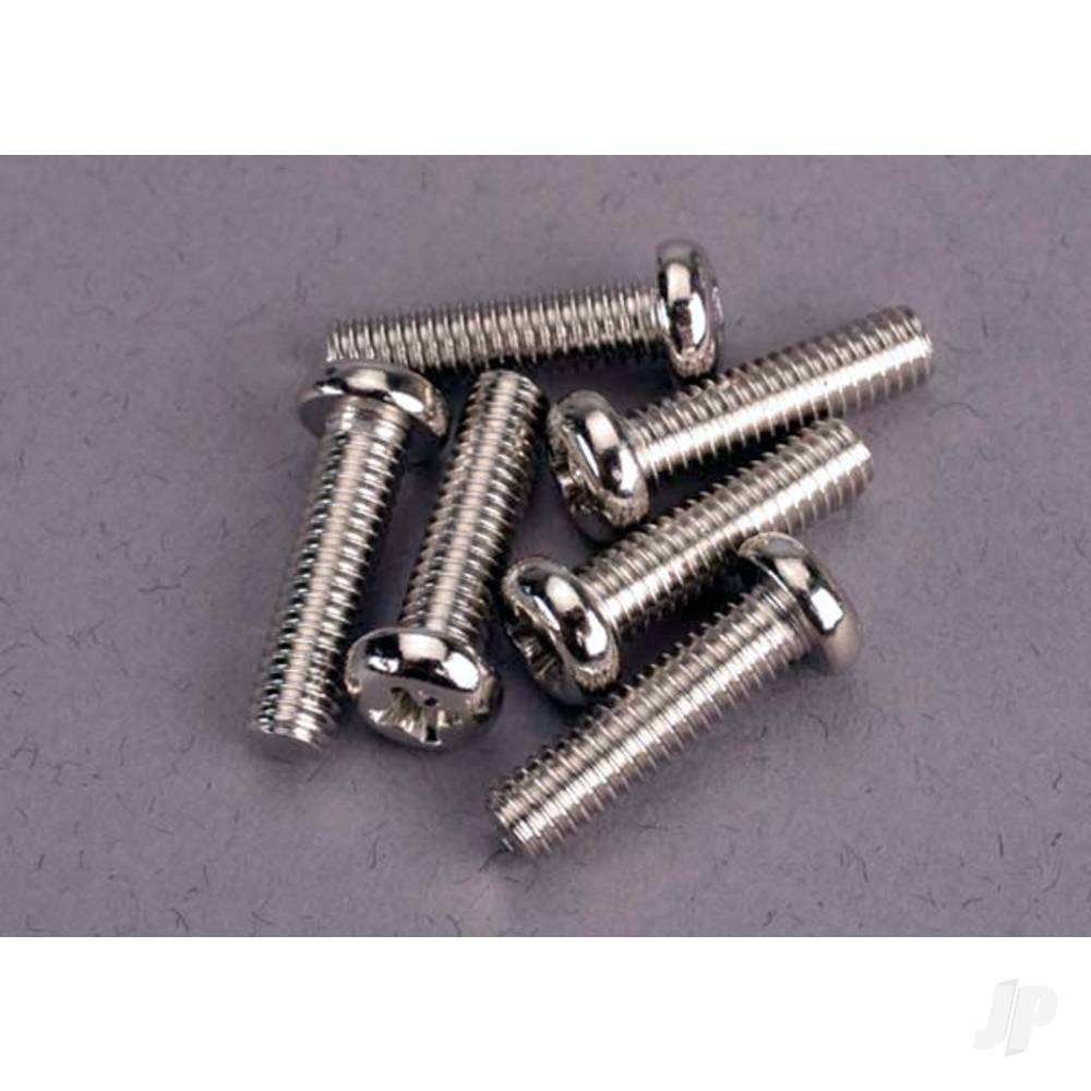 Traxxas Screws, 4x15mm roundhead machine (6 pcs)