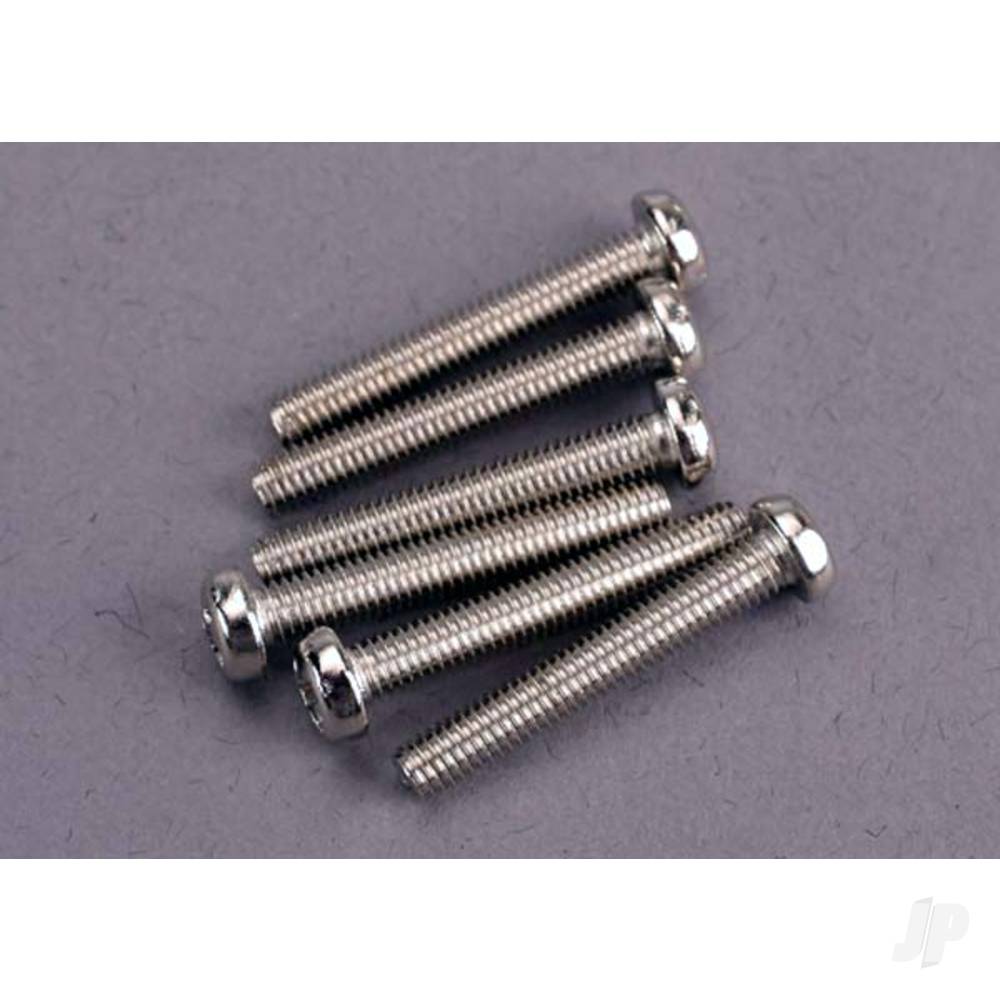 Traxxas Screws, 3x20mm roundhead machine (6 pcs)