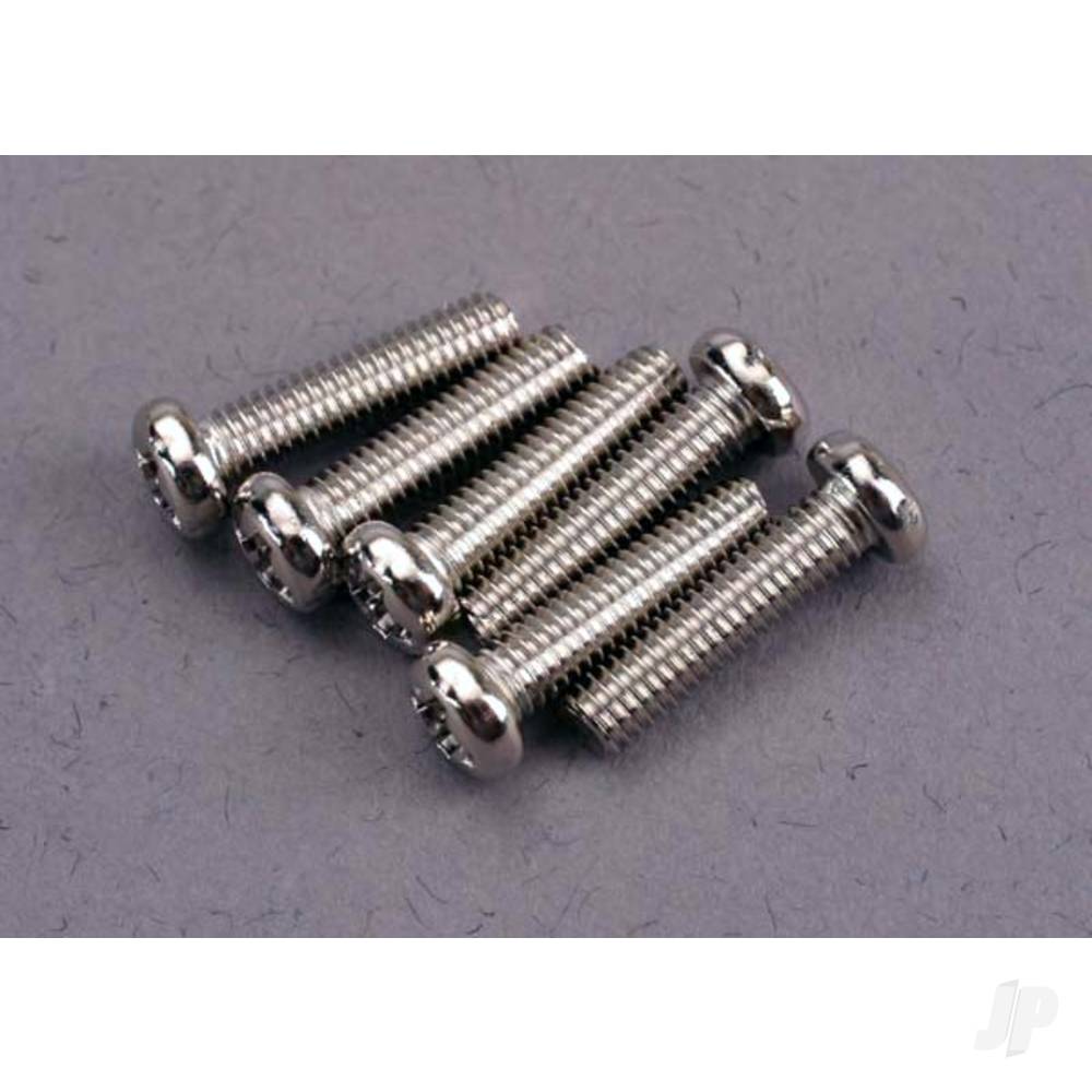 Traxxas Screws, 3x12mm roundhead machine (6 pcs)