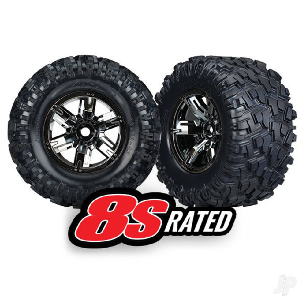 traxxas-tyres-wheels-assembled-glued-x-maxx-black-chrome-wheels-maxx-at-tyres-foam-inserts-left-right-2