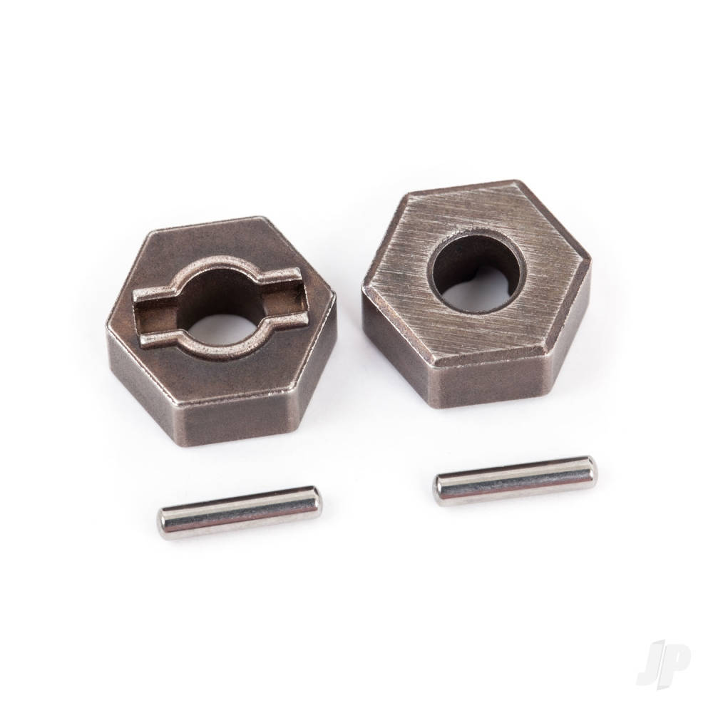 Traxxas Wheel hubs, hex (steel) (4pcs) / axle pins (4 pcs)