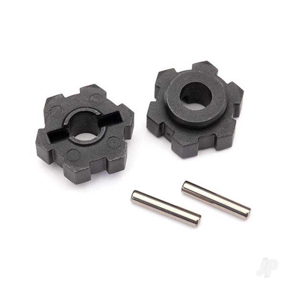 Traxxas Wheel Hubs, hex (2 pcs) / 2.5x12 pins (2 pcs)