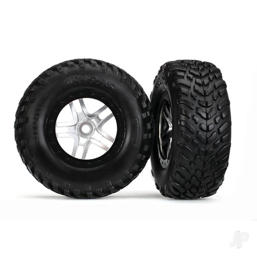 Traxxas Wheels & Tyres, Assembled Glued SCT Off-Road Racing Tyres (2 pcs)