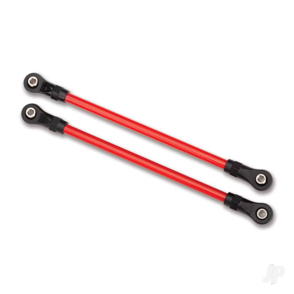 Traxxas Suspension links, Rear lower, Red (2 pcs) (5x115mm, powder coated Steel) (assembled with hollow balls) (for use with #8140R TRX-4 Long Arm Lift Kit)