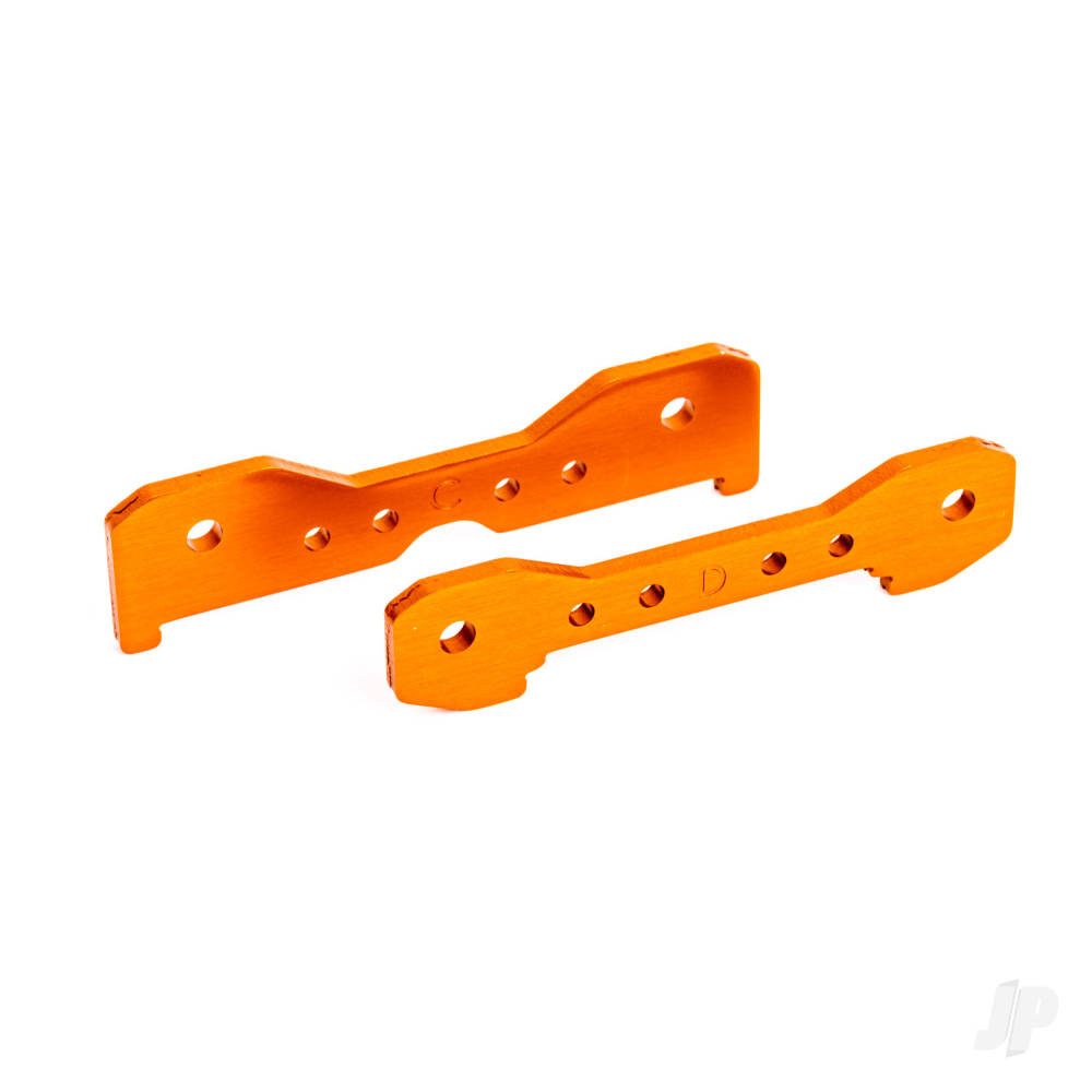 Traxxas Tie bars, rear, 6061-T6 aluminium (Orange-anodised)