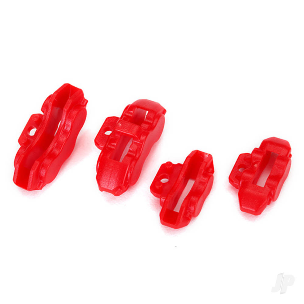 Traxxas Brake calipers (Red), Front (2 pcs) / Rear (2 pcs)