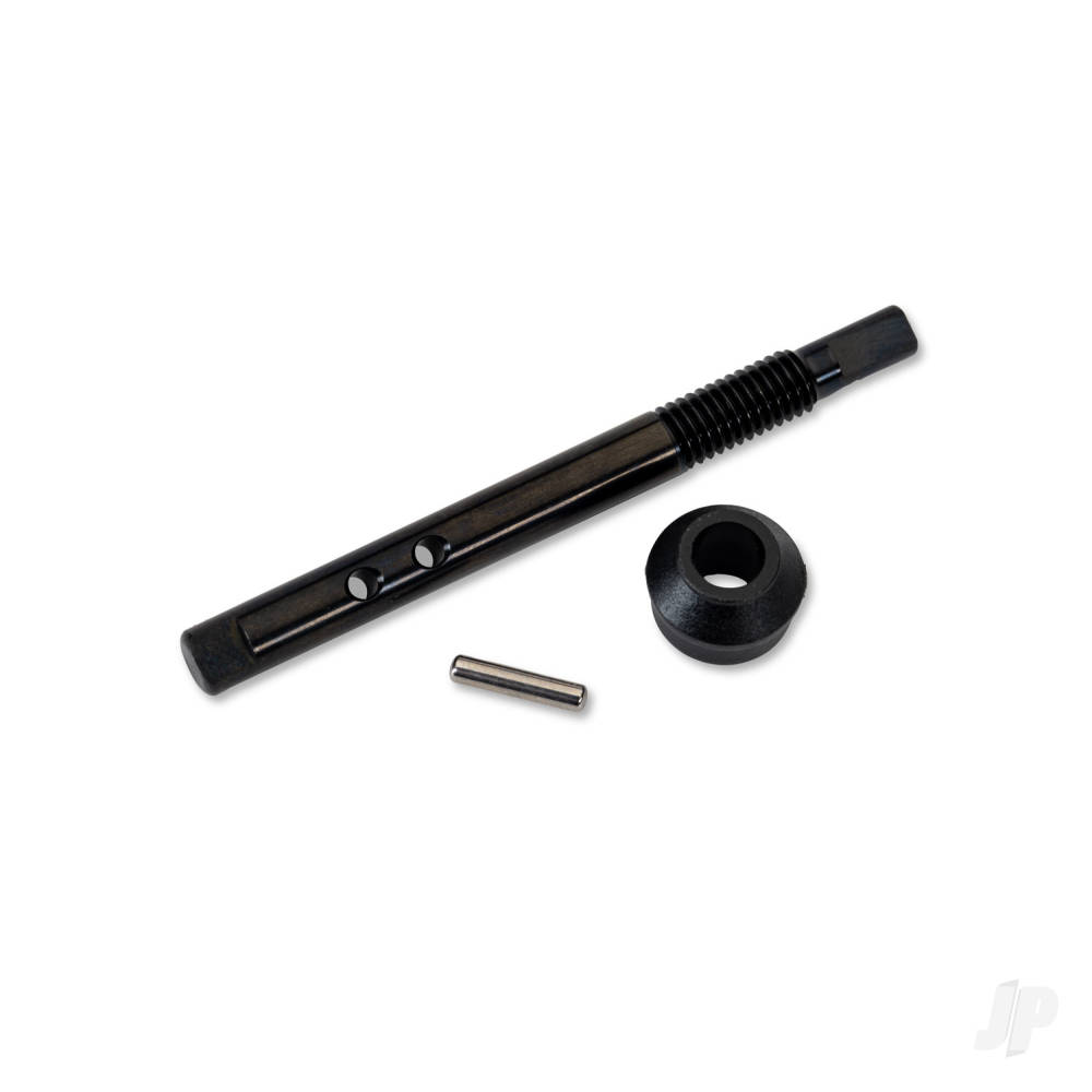 Traxxas Input shaft (slipper shaft), bearing adapter (1), pin (1)
