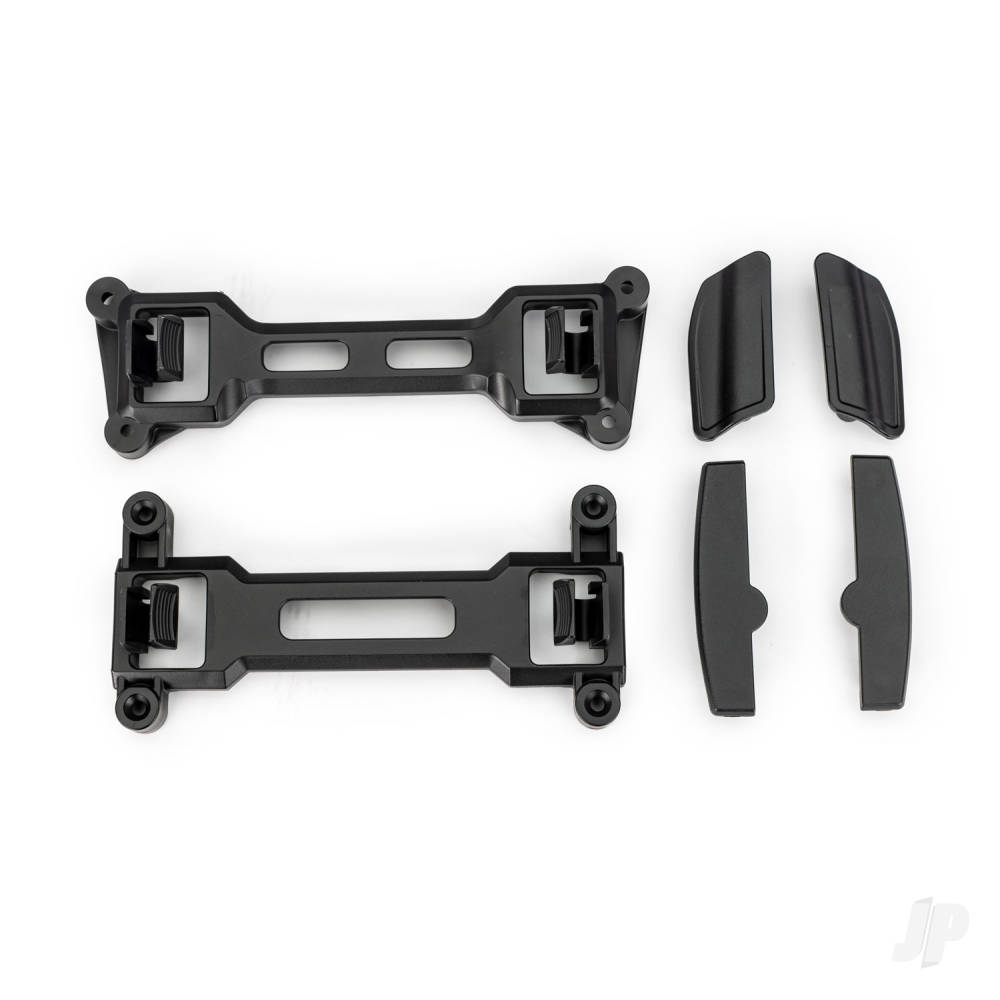 Traxxas Latch, body mount, front (1pc), rear (1pc) / latch mounts, front & rear (left & right) (for clipless body mounting)