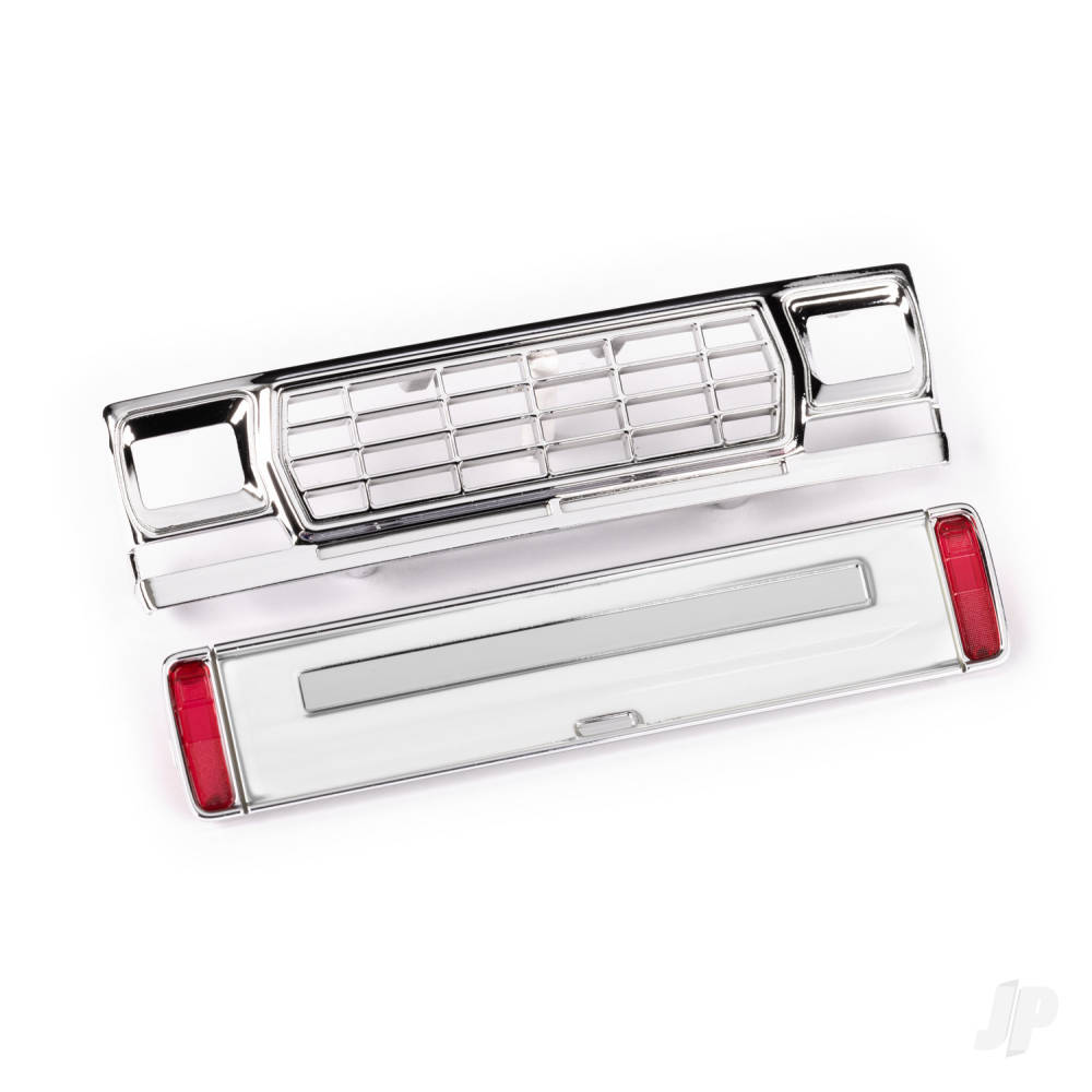 Traxxas Front grille / tailgate panel (White, requires painting) / LED lenses (rear, left & right) (unassembled) (fits #9812 body)