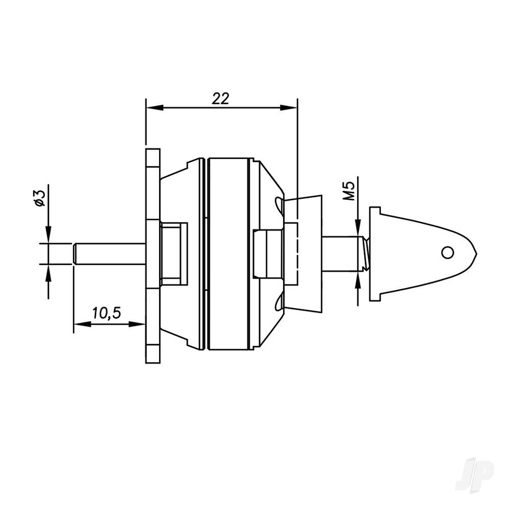 Radient Brushless Motor 2822 1600KV (2-3S)-3