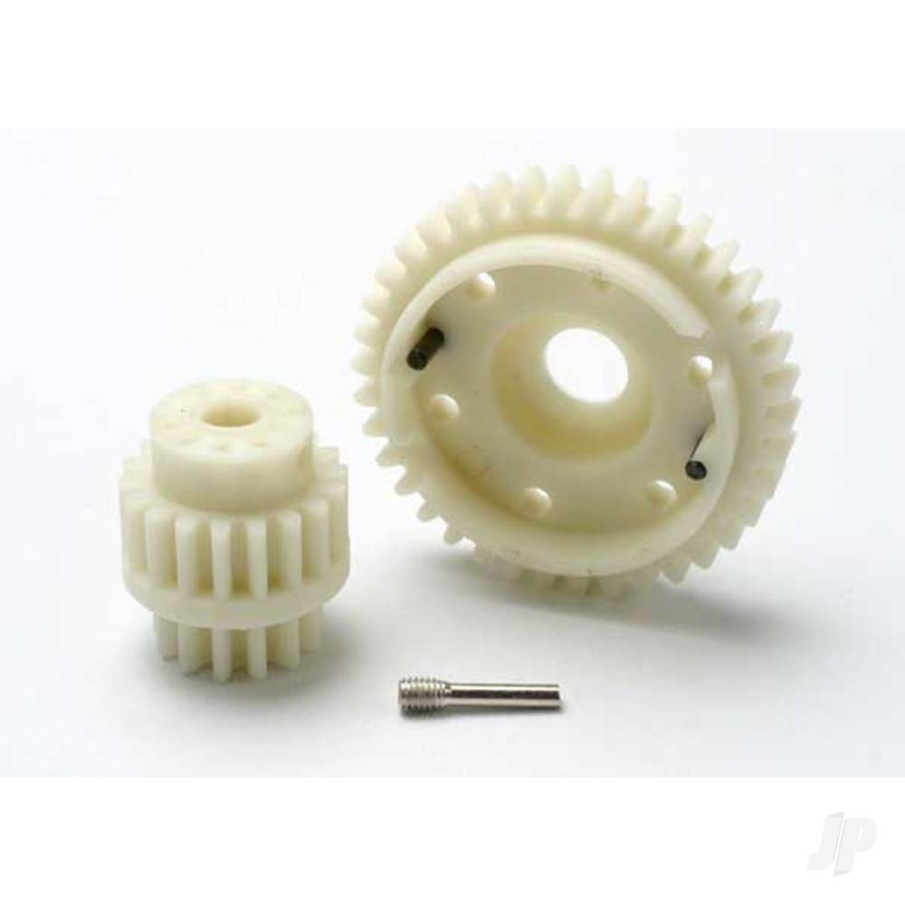 Traxxas Gear Set, 2-speed wide ratio (2nd speed gear 38T, 13T-18T input gears, hardware)