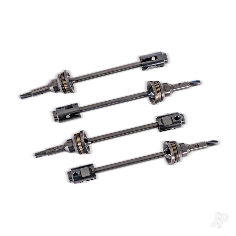 traxxas-driveshafts-steel-constant-velocity-assembled-front-or-rear-4-drive-cups-4-screw-pins-4-for-use-with-10790-mini-maxx-widemaxx-suspension-kit