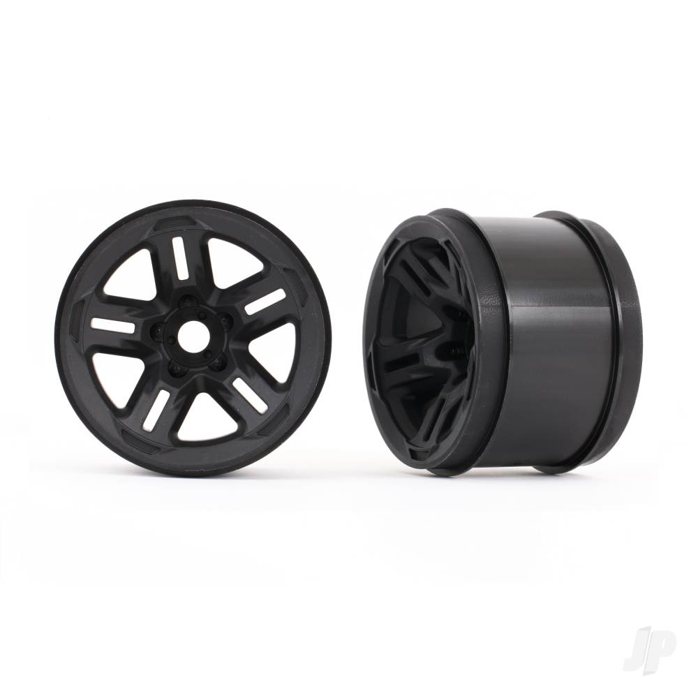 Traxxas Wheels, 3.8in (Black) (2 pcs) (17mm splined)