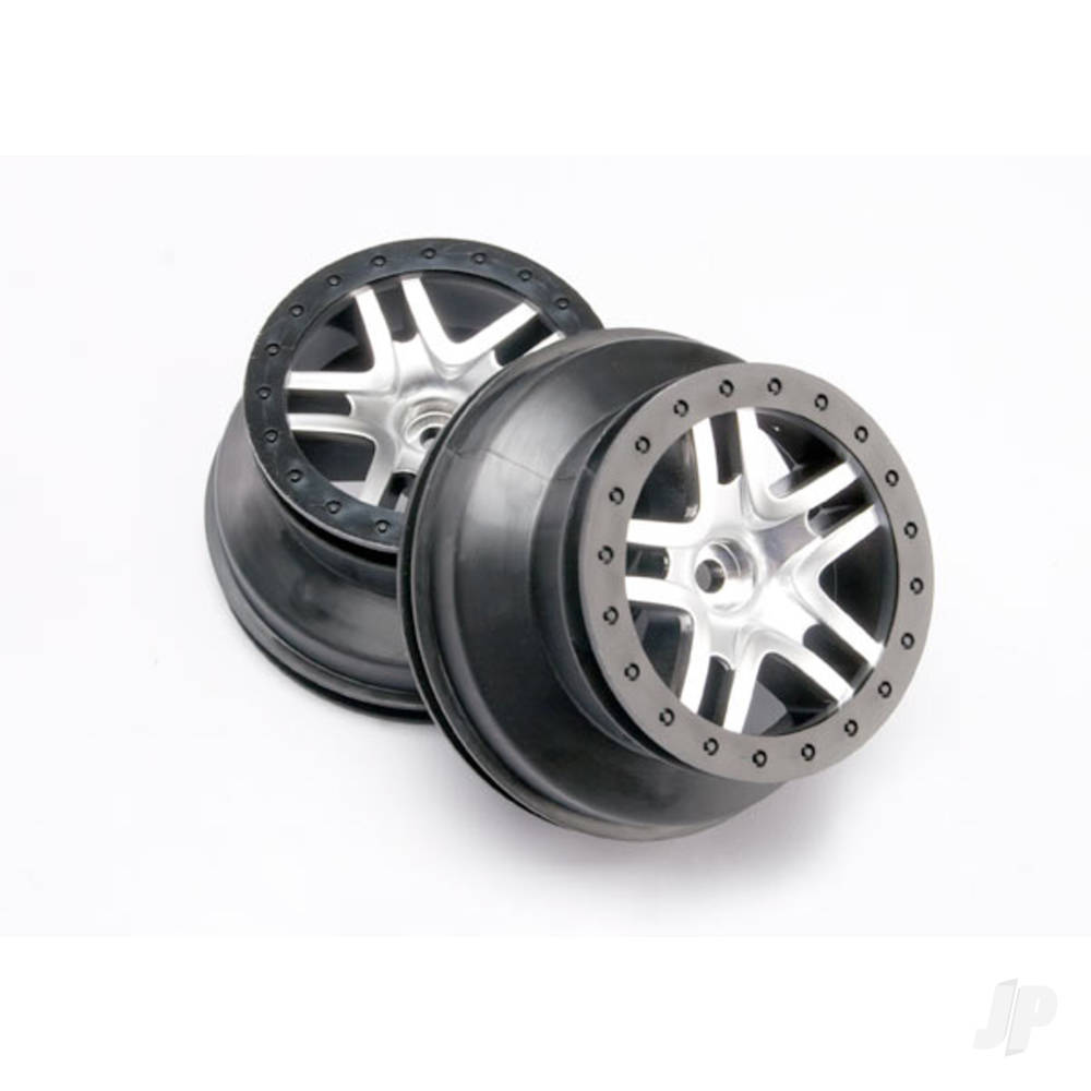 Traxxas Chrome / Black SCT Wheels (2 pcs)