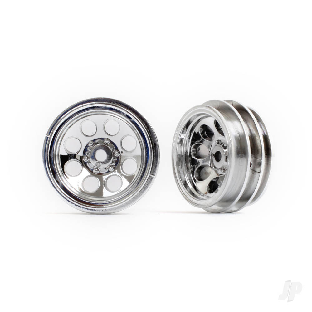 Traxxas Wheels, 1.0in (Chrome) (2)