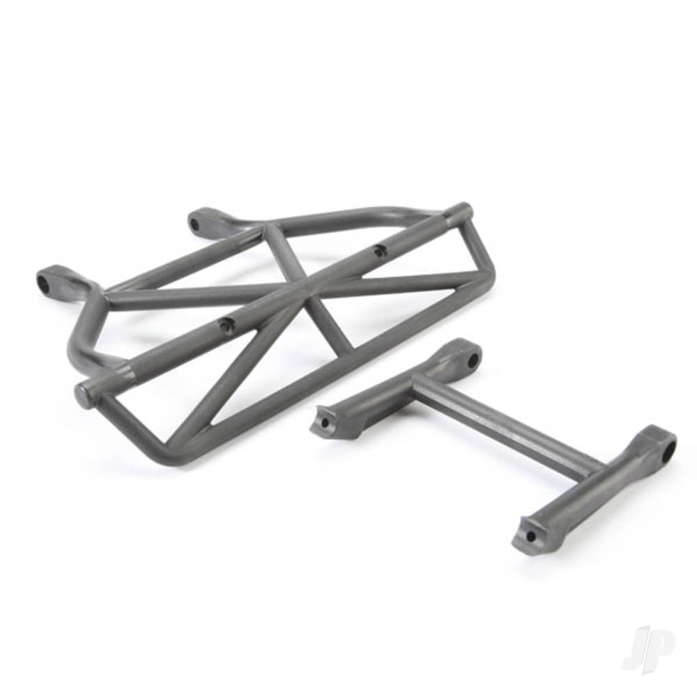 Traxxas Bumper, Rear / bumper mount, Rear (Black)