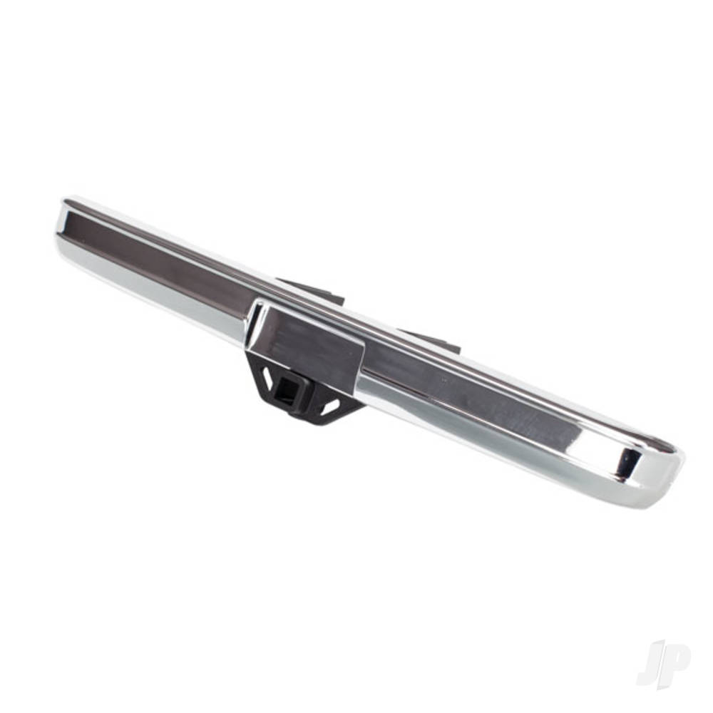 Traxxas Bumper, Rear (Chrome) / bumper mount / 3x8 BCS (2 pcs)