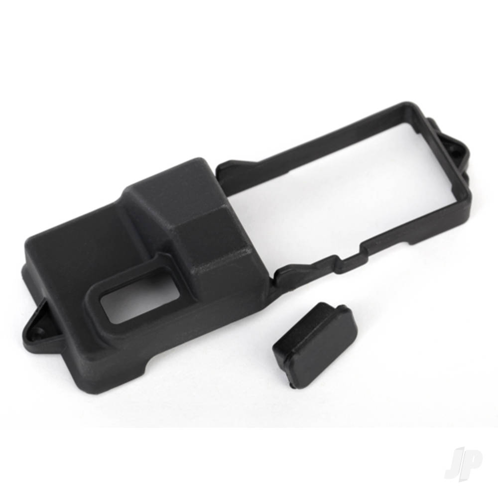 Traxxas Box, receiver / ESC mount / rubber plug / adhesive foam tape (2 pcs)