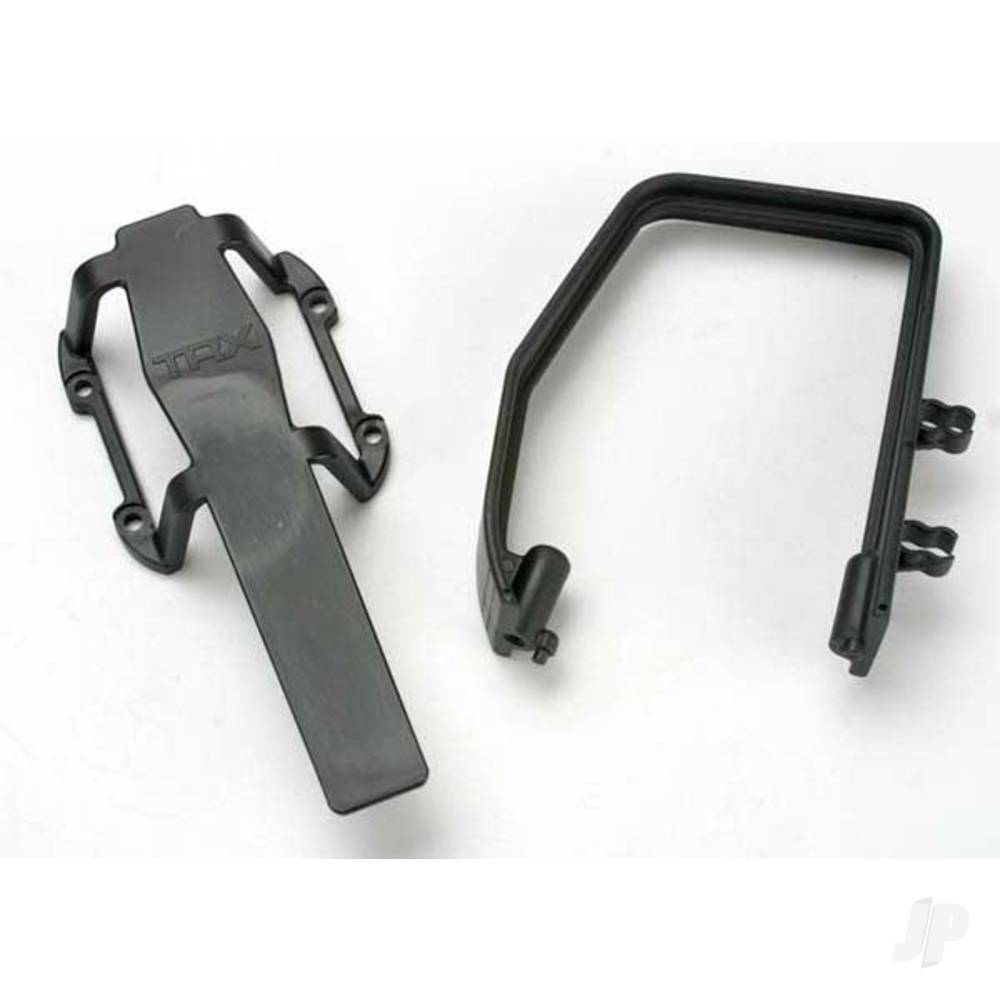 Traxxas Roll hoop, plastic / transmission skid guard, plastic