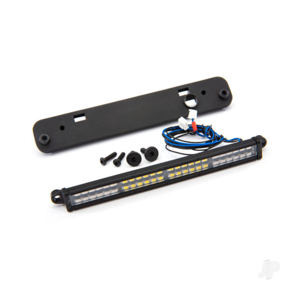 Traxxas LED light bar, Rear, Red (with White reverse light) (high-voltage) (24 Red LEDs, 24 White LEDs, 100mm wide)/ light bar mount (fits Maxx, Maxx Slash, X-Maxx, or XRT)