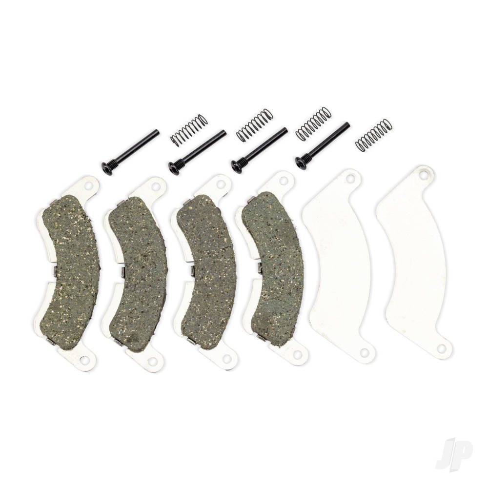 Traxxas Brake pads/ return spring, front/ 3x20mm screw pins (4)