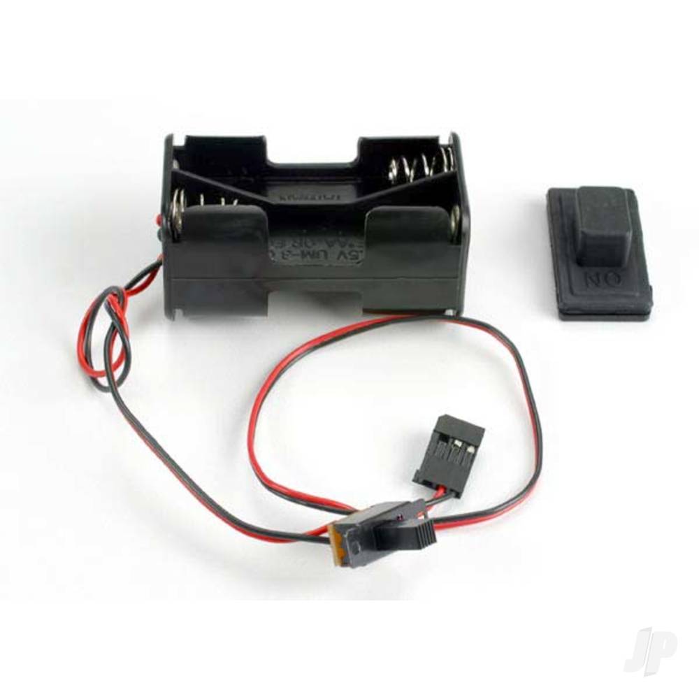Traxxas Battery holder with on/off switch / rubber on/off switch cover