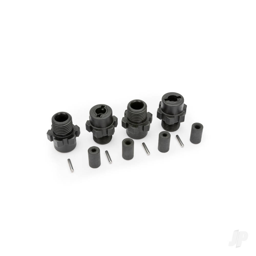 Traxxas Wheel hubs, hex (4 pcs) / axles (4 pcs) / axle pins (4 pcs)