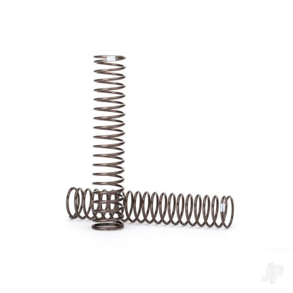 Traxxas Springs, shock, Long (natural finish) (GTS) (0.29 rate, White stripe) (for use with TRX-4 Long Arm Lift Kit)