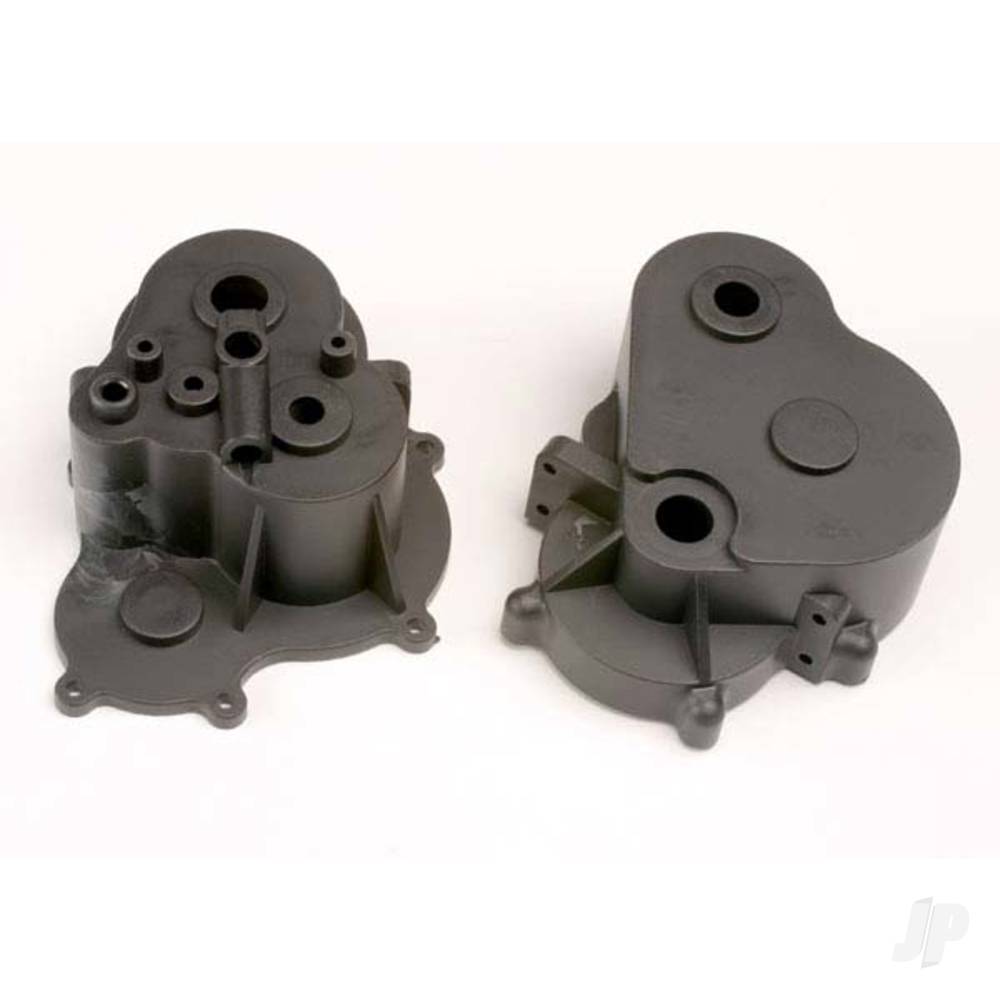 Traxxas Gearbox halves (Front & Rear) / rubber access plug