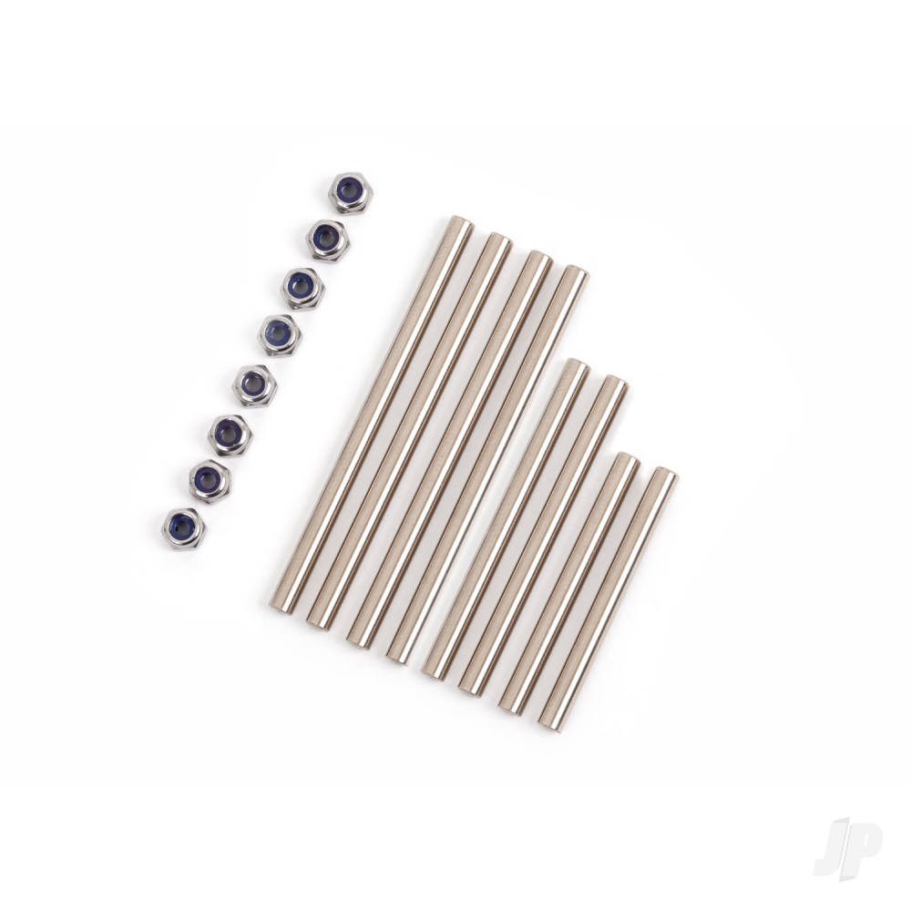 Traxxas Suspension pin set, extreme heavy duty, complete (front and rear) (hardened steel) (3x52mm (4), 3x32mm (2), 3x40mm (2))/ M2.5x0.45mm NL (8) (for use with #9080 upgrade kit)