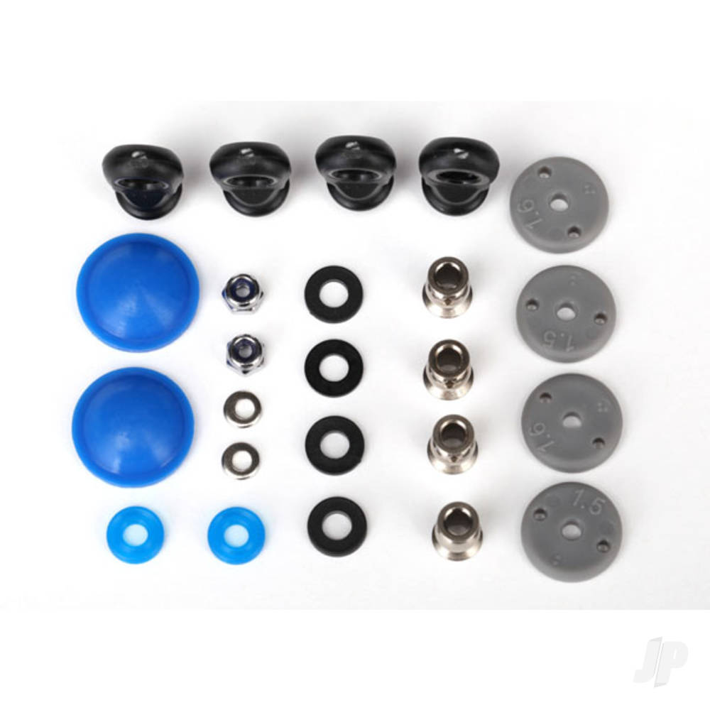 Traxxas Rebuild kit, GTR Long / XX-Long shocks (x-rings, bladders, pistons, piston nuts, shock rod ends, hollow balls) (renews 2 shocks)